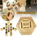 Medal Display Stand Medal Hanger Medal Display Stand Hexagonal Wooden Frame