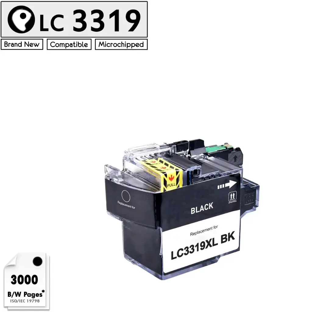 [T06331-BK] Compatible Brother LC3317 LC3319 XL Ink Cartridges (Black)
